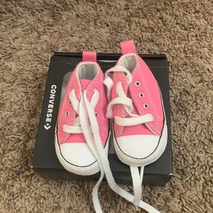 Baby Pink Converse Size 1 Soft Bottom